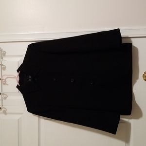 Women's Ellen Tracey Black Button Jacket Coat Size 4